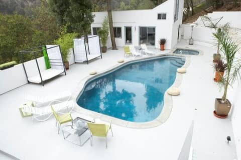 White Hilltop Modern with Pool and Canyon Views, photo 4