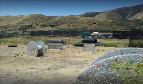 Military-Style Battlefield with Tank and Bunkers, photo 5