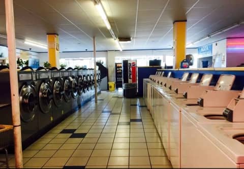 Retro Neon Laundromat