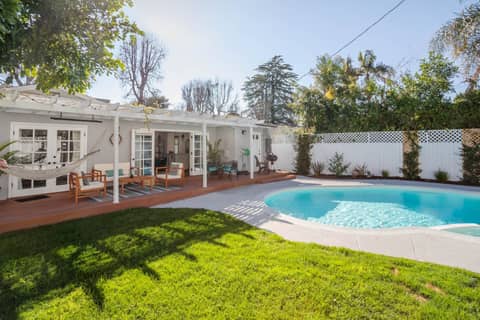 Remodeled Cottage Pool Home with Pergola Deck