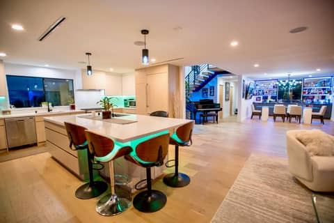 Modern View Home with Glowing Floating Staircase, photo 5