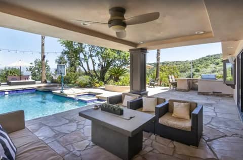 View Home with Pool and Private Basketball Court, photo 8