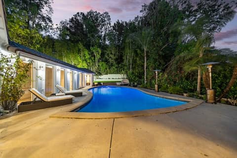 Gated White Estate with Pool and Lounge Patios, photo 4
