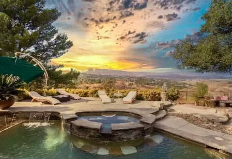 Hilltop Retreat with Lagoon Pool and Sunset Views