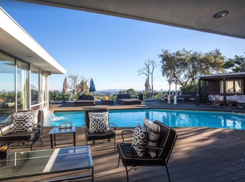 Mid-Century View Home with Wraparound Pool Deck