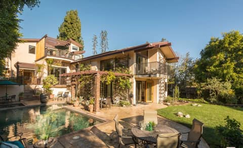 Craftsman-Modern Estate with Tennis Court and Pool